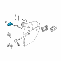 OEM 2004 BMW 760i Door Handle Inside Left Diagram - 51-41-7-024-303