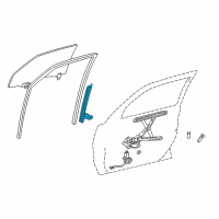 OEM Toyota Matrix Guide Channel Diagram - 67403-01020