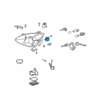 OEM Lexus Computer Sub-Assy, Headlamp Swivel, RH Diagram - 89902-48020