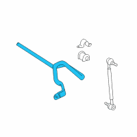 OEM 2003 Pontiac Vibe Shaft, Front Stabilizer Diagram - 19204096