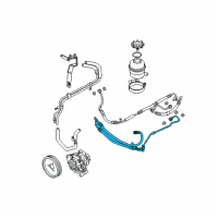 OEM BMW M6 Return Pipe Diagram - 32-41-2-283-095