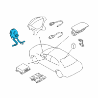 OEM 2001 Dodge Stratus Clock Spring Diagram - MR301702