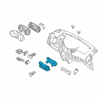 OEM 2011 Hyundai Sonata Heater Control Assembly Diagram - 97250-3QMA0-BLH