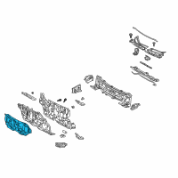 OEM 2010 Pontiac Vibe Barrier, Dash Panel Extr Sound Diagram - 19204951