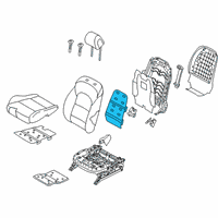 OEM 2019 Hyundai Tucson Heater-Front Seat Back Diagram - 88390-D3005