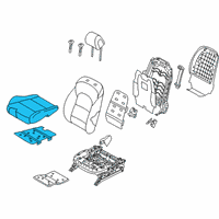 OEM Hyundai Tucson Cushion Assembly-Front Seat, RH Diagram - 88104-D3720-TTR