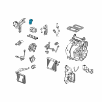 OEM 2011 Honda Insight Valve Sub-Assembly Diagram - 80222-TM8-A41