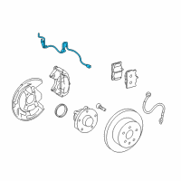 OEM Lexus IS350 Sensor, Speed, Front LH Diagram - 89543-24021