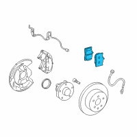 OEM Lexus Front Disc Brake Pad Kit Diagram - 04465-30510