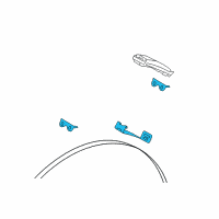 OEM Ford Explorer Sport Trac TPMS Sensor Strap Diagram - 6F2Z-1A193-C