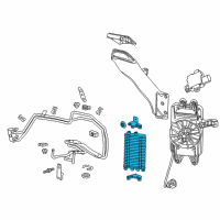 OEM 2014 Chevrolet Corvette Oil Cooler Diagram - 22908628