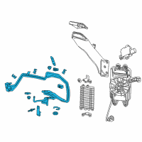 OEM 2014 Chevrolet Corvette Cooler Pipe Diagram - 23488081