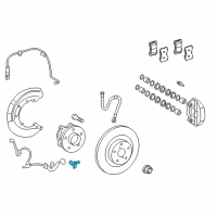 OEM Lexus IS250 Sensor, Speed, Front LH Diagram - 89543-30270