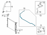 OEM Kia Carnival HOSE Diagram - 25451R0100