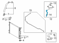 OEM Kia Carnival HOSE ASSY-WATER Diagram - 25450R0100