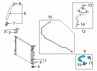 OEM 2022 Kia Carnival Hose Assembly-Radiator, U Diagram - 25414R0100