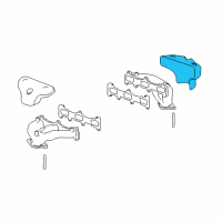 OEM Hyundai Tiburon Protector-Heat, LH Diagram - 28525-37153