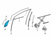 OEM 2020 Toyota Mirai Weatherstrip Diagram - 68215-62010