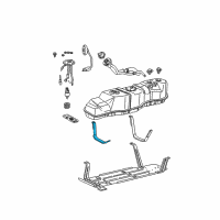 OEM 1998 Ford F-250 Support Strap Diagram - F65Z-9054-MA