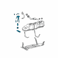 OEM 1997 Ford F-250 Fuel Pump Diagram - F85Z9H307CB