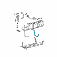 OEM 1997 Ford F-150 Support Strap Diagram - F65Z-9054-EA