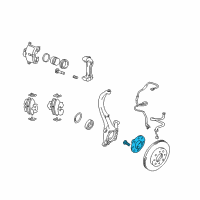 OEM 2003 Hyundai Sonata Front Wheel Hub Assembly Diagram - 51750-3D003