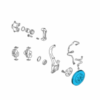 OEM 2000 Hyundai Elantra Disc-Front Wheel Brake Diagram - 51712-38100