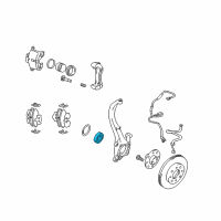 OEM Hyundai XG300 Front Wheel Bearing Diagram - 51720-2D200
