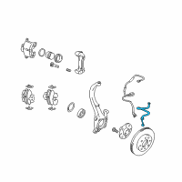 OEM Hyundai Sonata Sensor-Abs Front Wheel , LH Diagram - 95670-38000