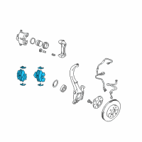 OEM 2005 Hyundai Sonata Front Disc Brake Pad Kit Diagram - 58101-38A90