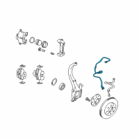 OEM 2004 Kia Optima Brake Front Hose, Right Diagram - 587323D000