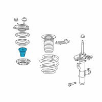 OEM 2019 Honda Civic Rubber, Front Bump Stop Diagram - 51722-TBF-A01