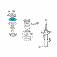 OEM 2021 Honda Civic Bearing, Damper Mt Front Diagram - 51726-TBA-A01