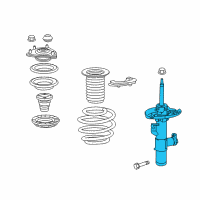 OEM 2017 Honda Civic Shock Absorber Unit, Right Front Diagram - 51611-TBF-A01