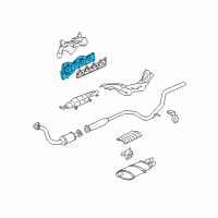 OEM 2000 Saturn LW1 Manifold Diagram - 90537679