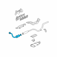 OEM 2004 Pontiac Grand Am 3Way Catalytic Convertor Assembly (W/ Exhaust Manifold P Diagram - 15141629