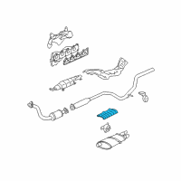 OEM 1989 Chevrolet Cavalier Shield-Exhaust Muffler Rear Heat Diagram - 25526525