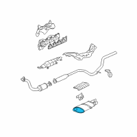 OEM 2005 Chevrolet Cavalier Exhaust Muffler Assembly Diagram - 89047811