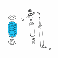 OEM 2020 Lincoln Aviator SPRING - REAR Diagram - LC5Z-5560-B