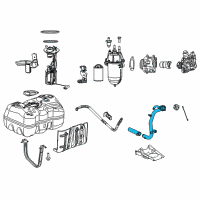 OEM Ram Tube-Fuel Filler Diagram - 57008531AA