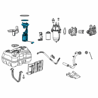 OEM 2017 Ram ProMaster 1500 Fuel Pump Module/Level Unit Diagram - 68210306AB