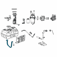 OEM 2021 Ram ProMaster 1500 Strap-Fuel Tank Diagram - 52029507AB