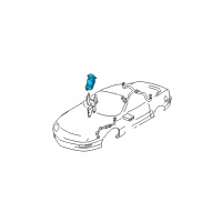 OEM 1998 Pontiac Firebird Brake Pressure Modulator Valve Assembly (W/ Electronic Brake & Traction Control Medium Duty Diagram - 12453255