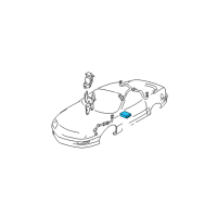 OEM 2001 Pontiac Firebird Electronic Brake Control Module Assembly (Remanufacture) Diagram - 19302024