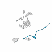 OEM 2005 Mercury Montego Shift Control Cable Diagram - 6F9Z-7E395-B