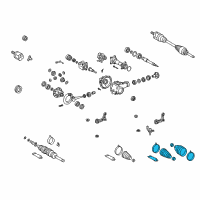 OEM 2002 Toyota Tacoma Boot Kit Diagram - 04438-04021