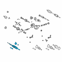 OEM 2002 Toyota Tacoma Shaft Assembly, Front Drive Outboard Joint, Left Diagram - 43460-09101