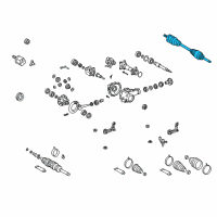 OEM Toyota Axle Assembly Diagram - 43430-04020