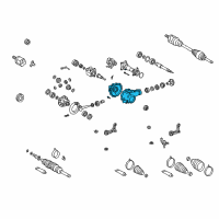 OEM 2002 Toyota 4Runner Carrier Housing Diagram - 41101-35131
