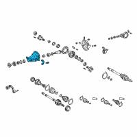 OEM Toyota RAV4 Differential Carrier Diagram - 41101-42010